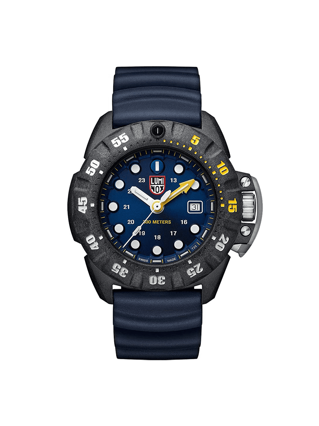 Luminox Men's Scott Cassell Diver Quartz Watch with Blue Strap and