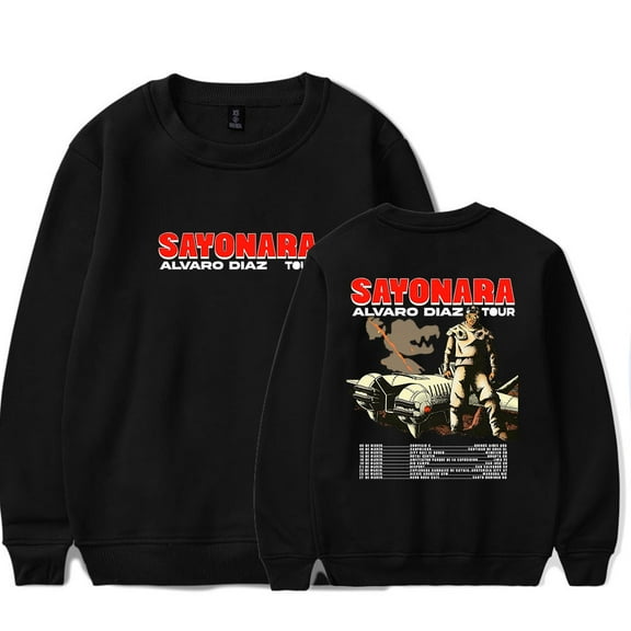 Alvaro Diaz Sayonara Tour Merch Long Sleeve Crewneck Sweatshirt For Men/Women Unsiex Fashion Winter Streetwear