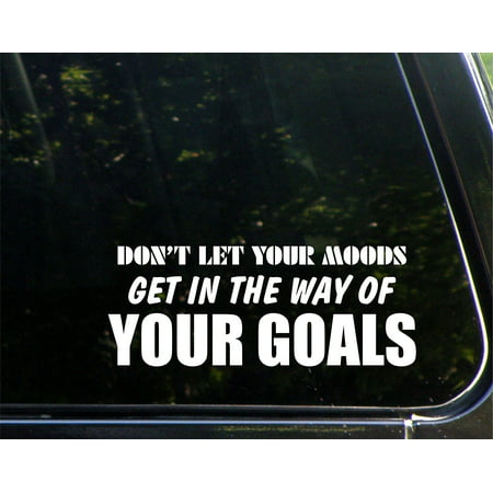 Don't Let Your Moods Get In The Way Of Your Goals - 8-3/4