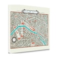 thumbnail image 2 of Tangletown Art, 23 x 18 "Plan de Paris Map - Version II " by Sue Schlabach, Gall, 2 of 3