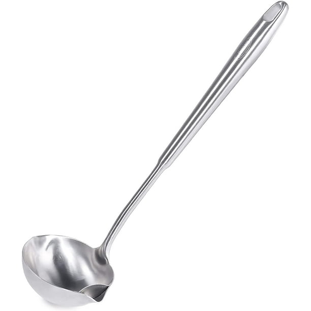 Ladle, Gravy Ladle Oil Skimmer Made of 304 Stainless Steel, Ladle Ladle