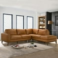 thumbnail image 2 of Modern Leather Sectional Sofa Right Facing (220×80×75cm for Living Room), 2 of 5