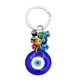 thumbnail image 1 of Llavero con colgante de diablo turco de ojos azules y cuentas azules, 1 of 8