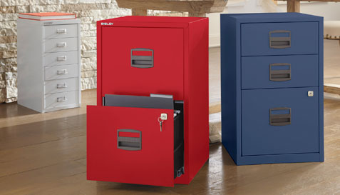 Bisley Two Drawer Steel Home Or Office Filing Cabinet Walmart Com