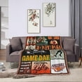 thumbnail image 4 of Football Blanket Rugby Sports Fleece Throw Blanket Fuzzy Plush Super Soft Cozy Warm Decor Ball Blanket Gifts for Girls Boys Kids Women 50"X60", 4 of 6