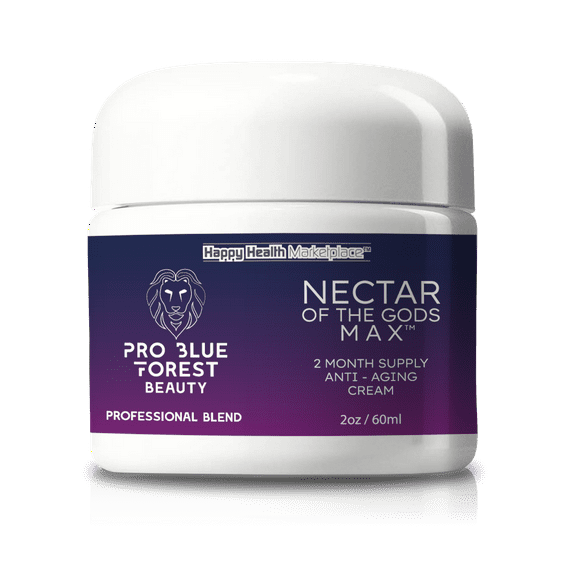 Nectar Of The Gods Max - 2 Month Supply - Anti Wrinkle Anti Aging Cream - Our Best Pro Blue Forest Beauty Cream - Anti Wrinkle Cream For Women & Men - Premium Anti Wrinkle Cream For Men & Women