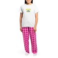 thumbnail image 4 of CafePress - Ukraine Ukrainian Flag Ukraine Flag Vintag Pajamas - Women's Short Sleeve Print T-Shirt and Pants Light Cotton Pajama Set, 4 of 7