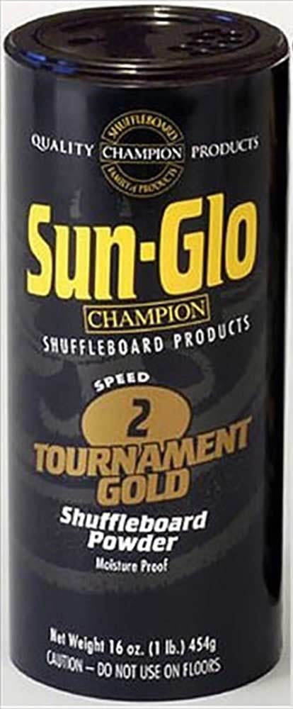 Sun-Glo Shuffleboard Powder #2 Tournament Gold 6 Pack w/ FREE Shipping 