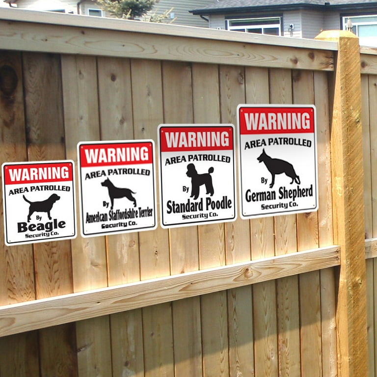 CHIHUAHUA Security Sign Area Patrolled pet funny gag warning