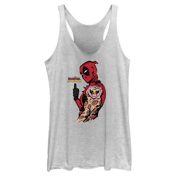 Women's Marvel: Deadpool & Wolverine Heart Tattoo Racerback Tank Top