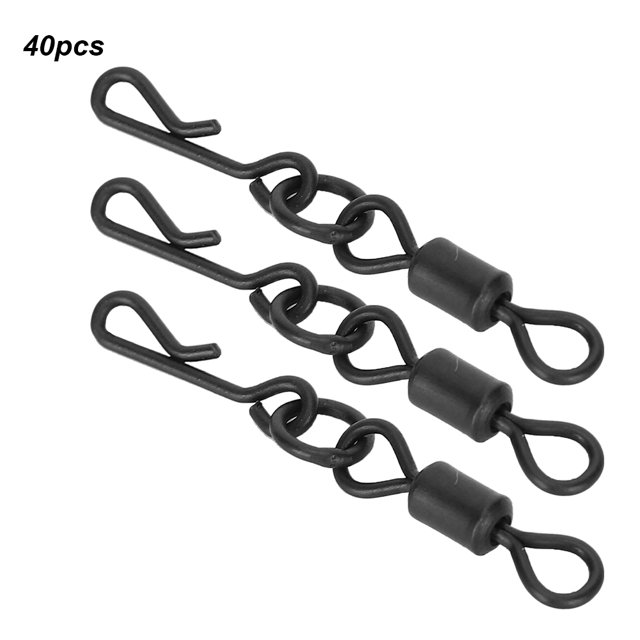 Connecteur de Pêche Pivotant en Forme de Carpe, 40pcs Q Pivotant Conçu avec Soin