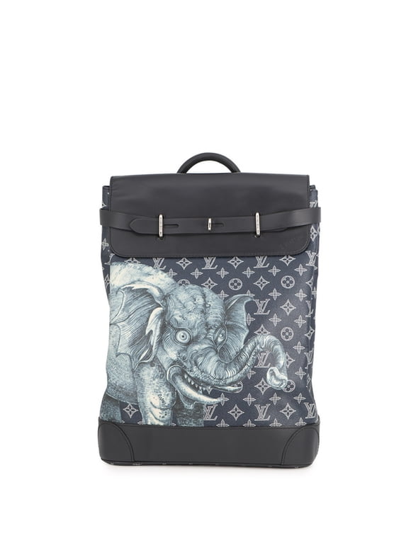 Pre-Owned Louis Vuitton Monogram Savannah Steamer Backpack M54126, Navy. Bag for Men. (Good)