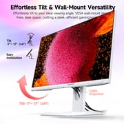 Gawfolk 27 4K 160Hz IPS Gaming Monitor, AMD FreeSync, 120% sRGB, Adjustable Stand, HDMI 2.1/DP 1.4 - White