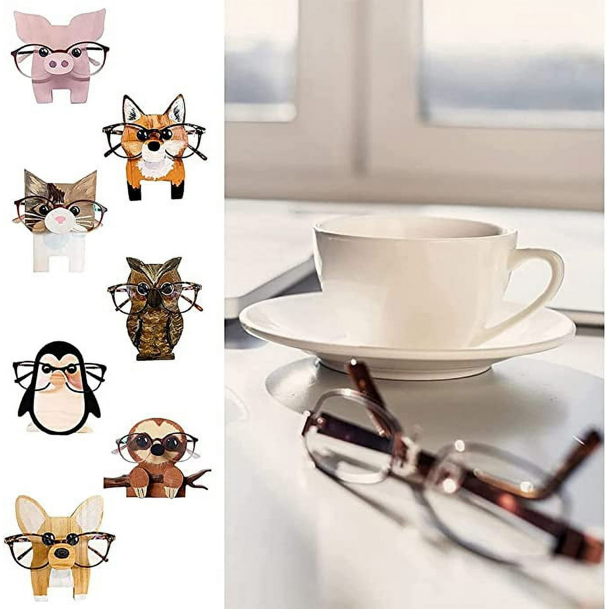Cute Koala Eyeglass Holder Stand - Resin Glasses Display For Desk, Bedside, Or Office Decor