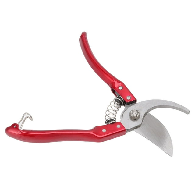 Animal Toe Nail Scissors, Non Slip Goat Hoof Trimmers Comfortable Handle Stainless Steel For Pig Trotter Silver,Red