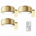 thumbnail image 1 of (golden-6pcs)Remote-Controlled Picture Light, 100 Lumens, Adjustable Brightness, 3 Modes, Battery-Powered Art Wall Lamp, 1 of 5