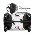 thumbnail image 2 of Yiaed Dachshund On A Skateboard Print Travel Luggage Cover Suitcase Protector Fits 18-32 Inch Luggage Wheel Covers Patterned Elastic Luggage Anti-scratch（No luggage）-Medium, 2 of 5