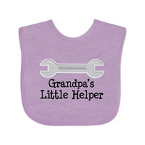 Inktastic Grandpa's Little Helper Boys or Girls Baby Bib
