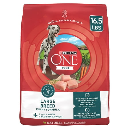 UPC: 0017800149242 | Purina One +Plus Puppy Dry Dog Food for Large Dogs High Protein Real Chicken 16.5 lb Bag