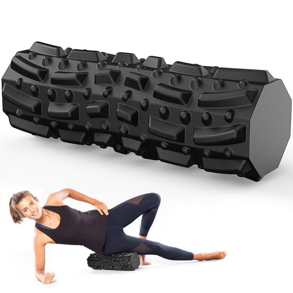 Hlthsky Foam Roller,18x6inches,Octagonal Trigger Point Deep Tissue Roller