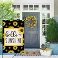 thumbnail image 3 of Summer Sunflower Garden Flag Hello Sunshine 12x18 Vertical Double Sided Spring Floral Holiday Outside Decorations Burlap Yard Flag BW339, 3 of 6