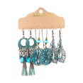 thumbnail image 1 of 3Pairs Fashion Drop Dangle Earrings Set Hoop Earrings Set for Birthday Party Style E, 1 of 8