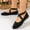 Black, variant on Viluyesy Womens Ballet Flats, Round Toe X-Strap Shallow Comfort Slip-On Dress Shoes Khaki US9