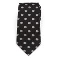 thumbnail image 3 of Star Wars Millennium Falcon Metallic Silk Silver and Black Men's Necktie, 3 of 5