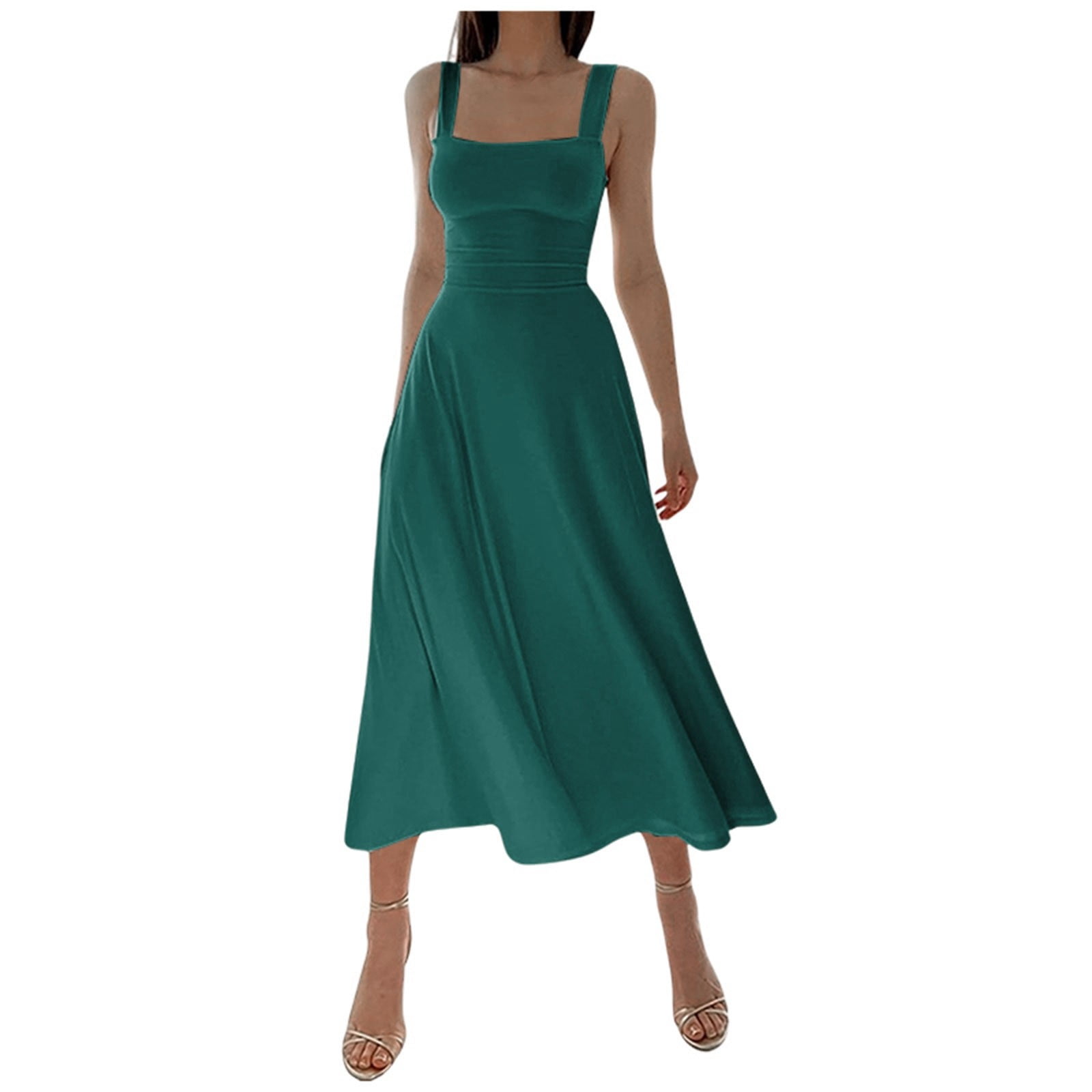XDZJLR Womens Dresses Summer Solid Color Thick Shoulder Strap Slim Fit Lace Up Waist Dress - Walmart.ca XDZJLR Womens Dresses Summer Solid Color Thick Shoulder Strap Slim Fit Lace Up Waist Dress - Walmart.ca