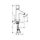thumbnail image 2 of Mezclador de lavabo, sin vaciador, Talis Select S 100 Chrome, 2 of 5