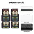 thumbnail image 5 of Gaeub Boho Owl Print 4 Pieces Car Floor Mats Car,Universal Car Carpet Mats,Fit for SUV, Vans, Sedans,Trucks, 5 of 6