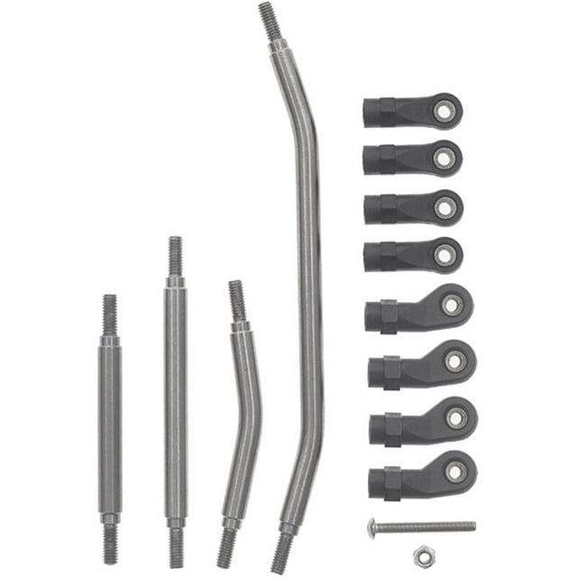 Stainless Steel Metal Steering Tie Rod Linkage Kit for Redcat GEN8 1/10 RC Car Upgrade Parts