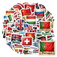 thumbnail image 3 of 35pcs National Flag Stickers Stationery Stickers Country Stickers Teacher Reward Stickers for Suitcase Fridge Phone, 3 of 8