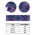 thumbnail image 6 of Xipuska Starry Sky Star Bed Runners for King Size Bed, Decorative Bed Throws for Foot of Bed, Yellow Purple Stars Bed Runner Sofa Throw Bedding Scarf Protector Slipcover for Bedroom/Hotel, 6 of 6