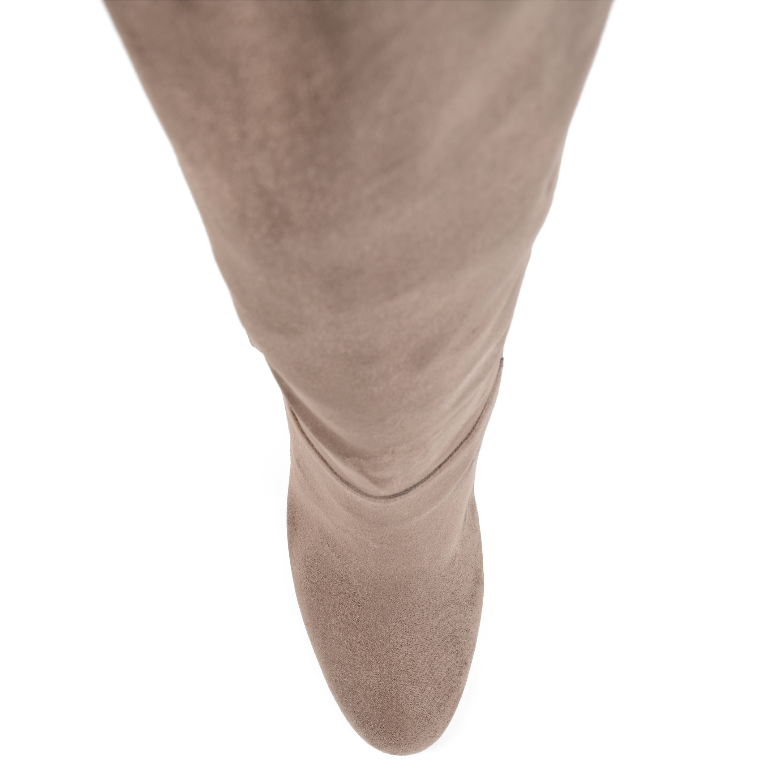 Womens Extra Wide Calf Knee-high Ruffle Boot