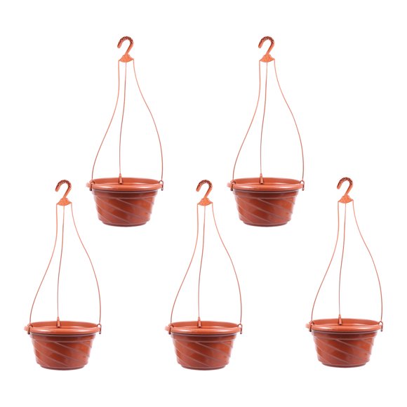COSMOBETTY 5Jgo Macetas Colgantes Rojas Para De Interiores Con Espacio Amplio Para Plantar