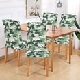 thumbnail image 2 of Yayeee 2 Pack Dining Chair Covers Stretch Parson Chairs Slipcovers Seat Protector, Army Green Camouflage Pattern, 2 of 6
