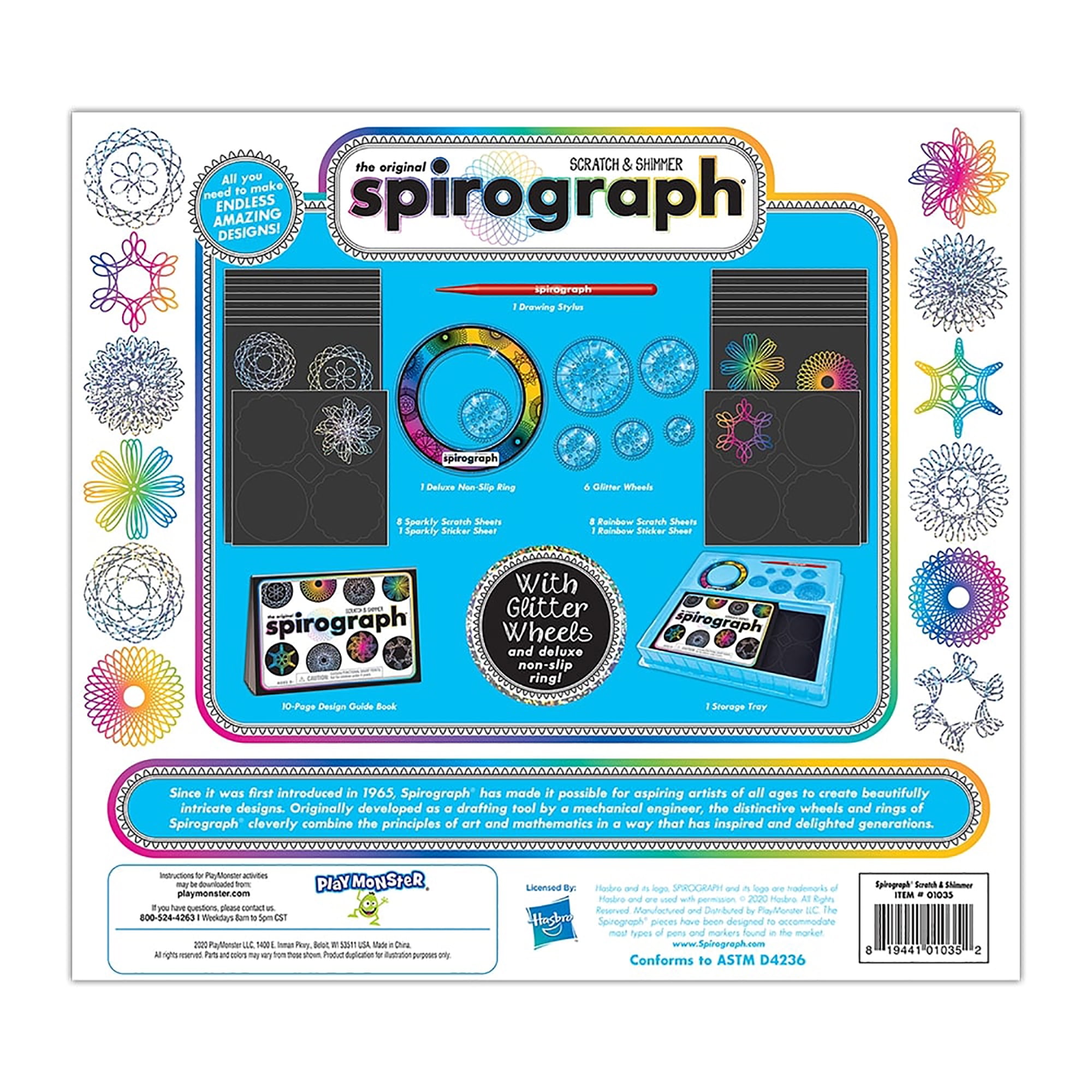 spirograph scratch and shimmer
