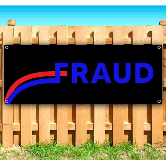 Fraud 13 oz Banner Heavy-Duty Vinyl Single-Sided With Metal Grommets