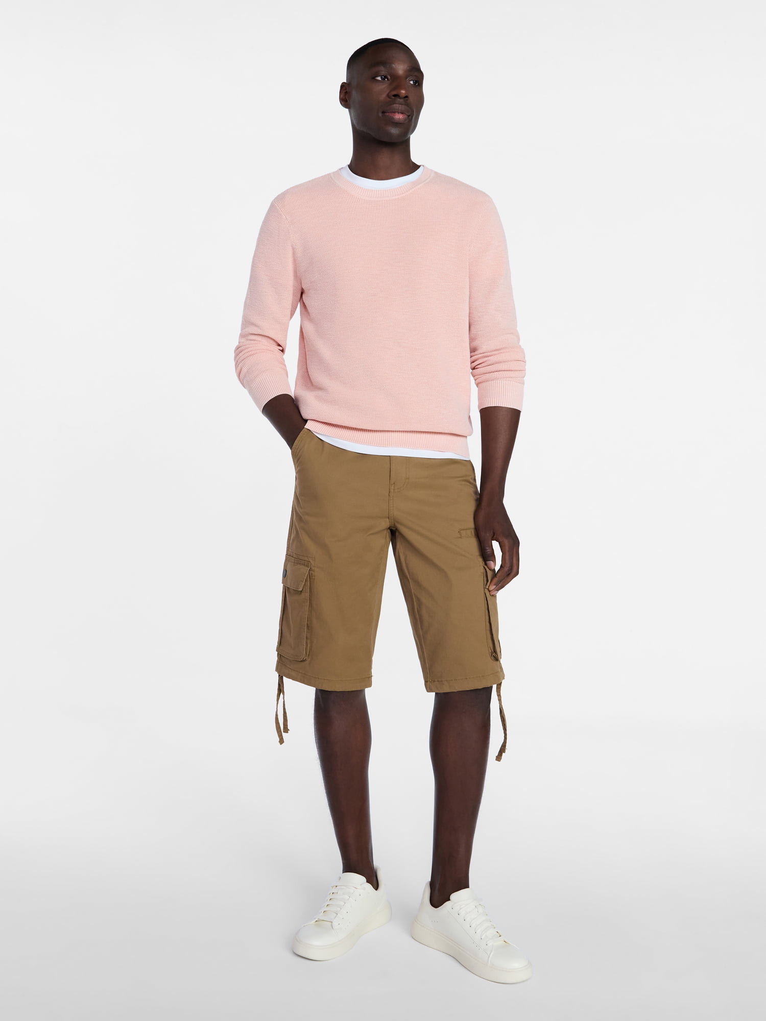 George Men's Relaxed Fit Messenger Cargo Shorts, 14" Inseam, Sizes 28-54