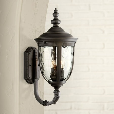 John Timberland Bellagio 21 High Black Upbridge Outdoor Wall Light John Timberland Bellagio 21 High Black Upbridge Outdoor Wall Light