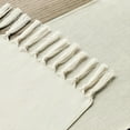 thumbnail image 3 of Sm:)e Beige Tassel Table Runner, 13x72 Inch, Boho Linen Blend Rustic Farmhouse Style, Holiday Wedding Party Kitchen Table Decor, 3 of 6
