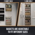 thumbnail image 6 of Home-Complete 9-Tier Over the Door Organizer with Adjustable Shelves, Black, 6 of 9