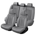 thumbnail image 2 of Car Seat Covers Full Set Fit for Toyota Prius 2001-2026, Premium Faux Leather Seat Protectors, Breathable, Waterproof & Anti-Slip Full Wrapping Edge Seat Covers (Gray, Full Set), 2 of 7