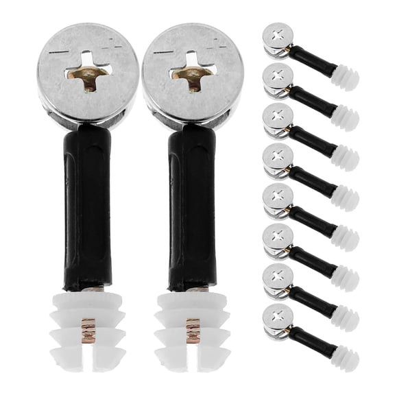 HEMOTON 50pcs Cam Screw Hardware Fitting Furniture Cams Bolts Metal Fasteners