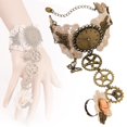 thumbnail image 4 of Accesorios para fiesta temática: pulsera retro con reloj y encaje para mujer, pulsera Lolita, 4 of 8