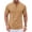 Camel, variant on Mens Henley Shirts Short Sleeve Casual Stylish T Shirts Casual Summer Basic Tee