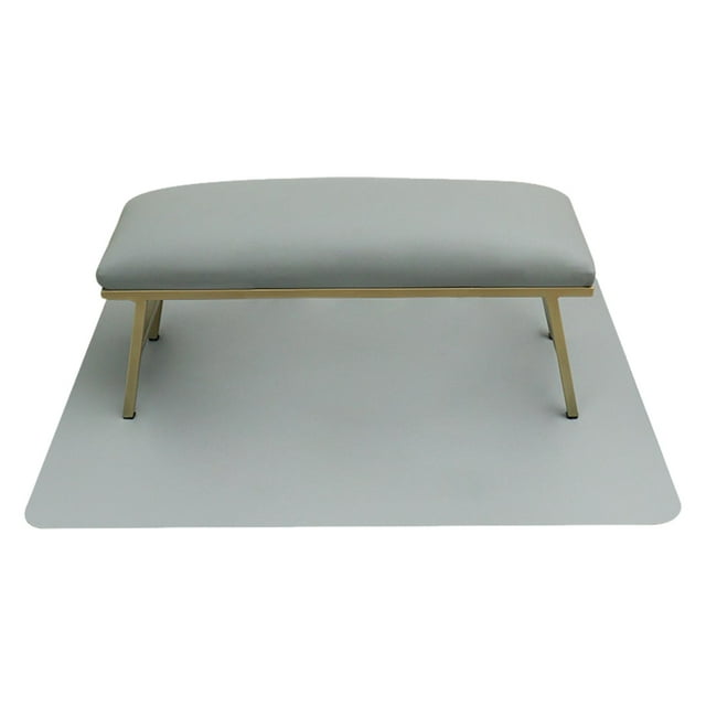 Juego de Almohada Y Tapete para Uñas, Accesorios para Decoración de Uñas, Soporte para Reposamuñecas, Cojín para Brazo para Uñas , gris claro