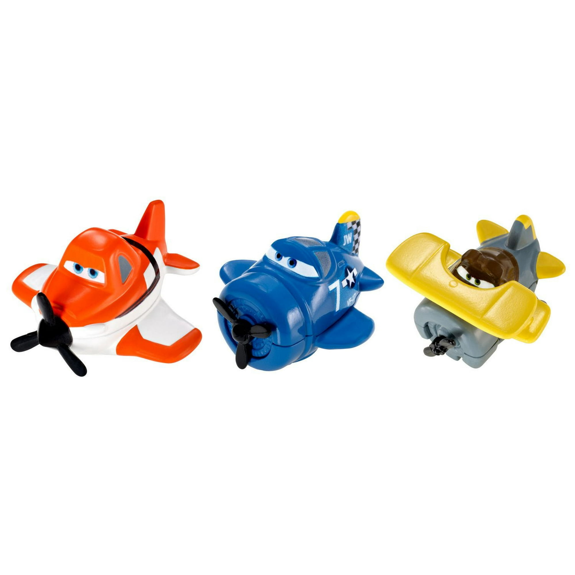 Disney Planes Micro Drifters Skipper, Leadbottom and Dusty Vehicle