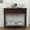 Espresso, variant on Euroco Farmhouse Wood Console Table with 2 Drawers and Bottom Shelf, 2-Tier Narrow Entryway Table Sofa Table Behind The Couch for Entrance, Hallway,Living Room, Foyer,Dark Navy